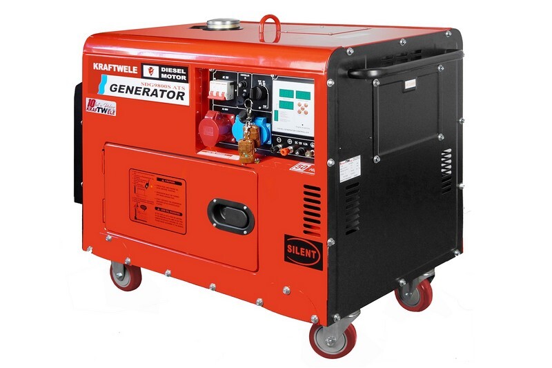 Генератор дизельний KRAFTWELE 3 фази, 220/380В, 9.5 кВт, (SDG 9800S 3F ATS)